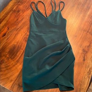 Green strappy dress